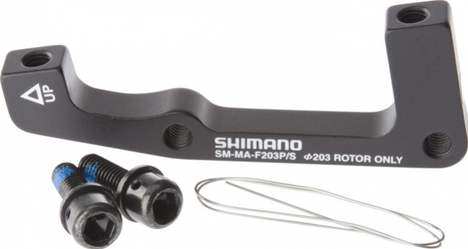 adaptér kotoučové brzdy Shimano přední 203mm standard originál balení