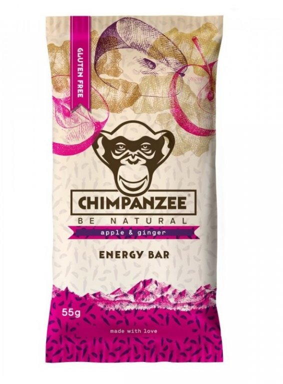 tyčinka Chimpanzee Energy Bar 55g jablko+zázvor bez lepku