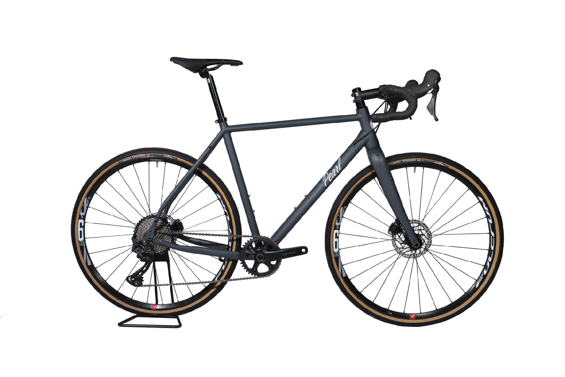 Jízdní kolo Pearl AL Gravel velikost 56cm (XL) - šedá - GRX600