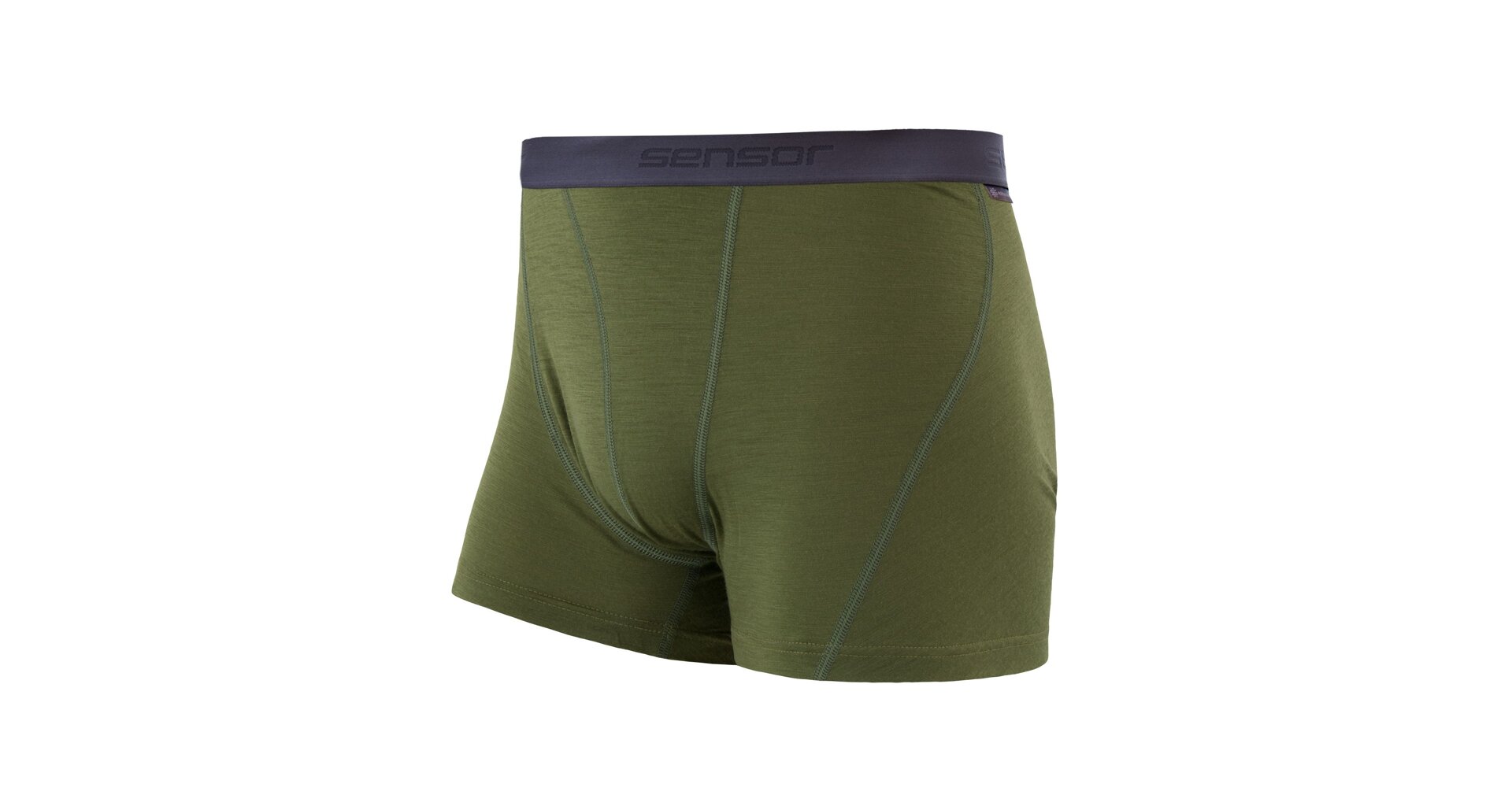 SENSOR MERINO ACTIVE pánské trenky safari green Velikost: S