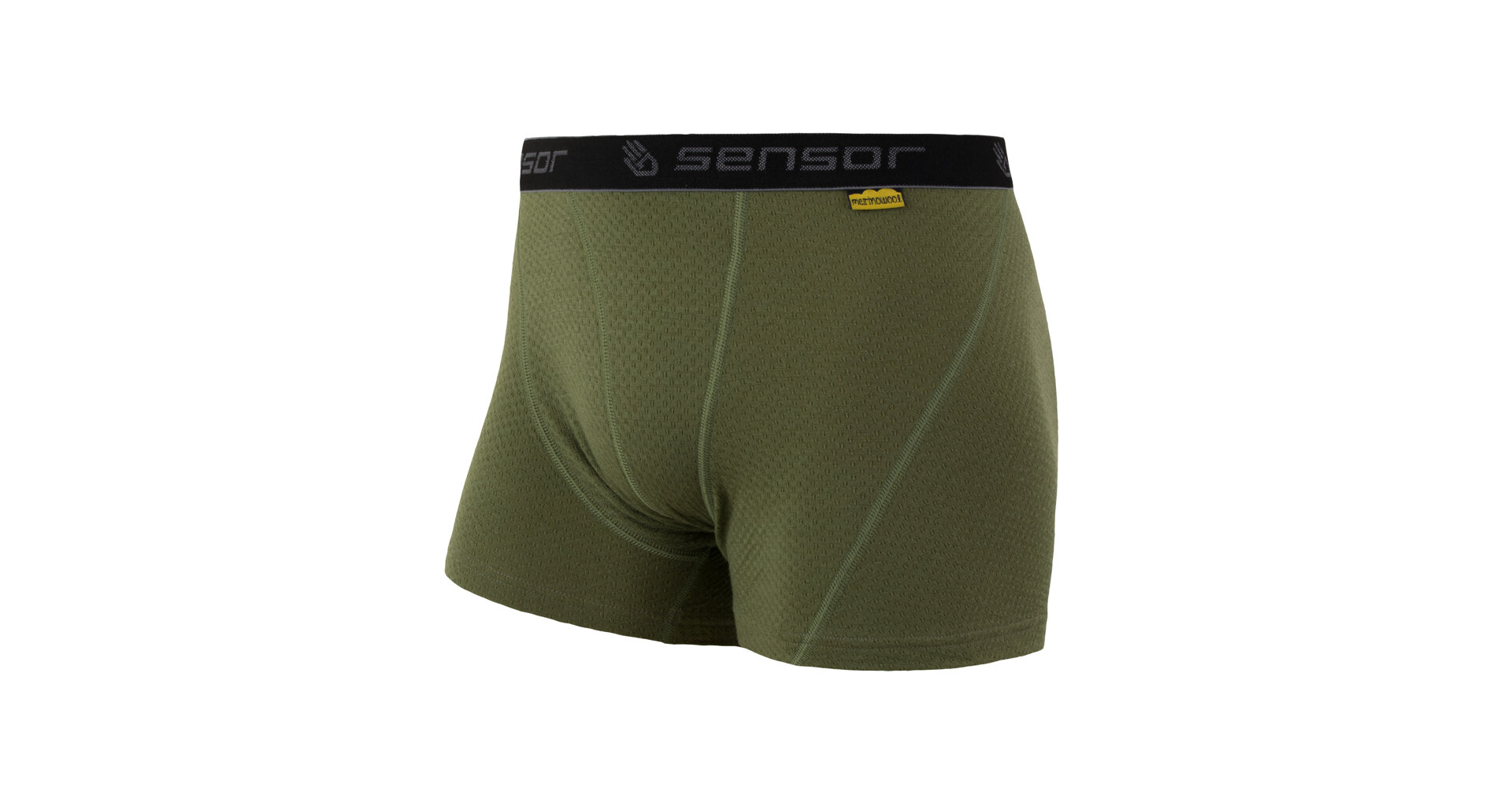 SENSOR MERINO DF pánské trenky safari green Velikost: M