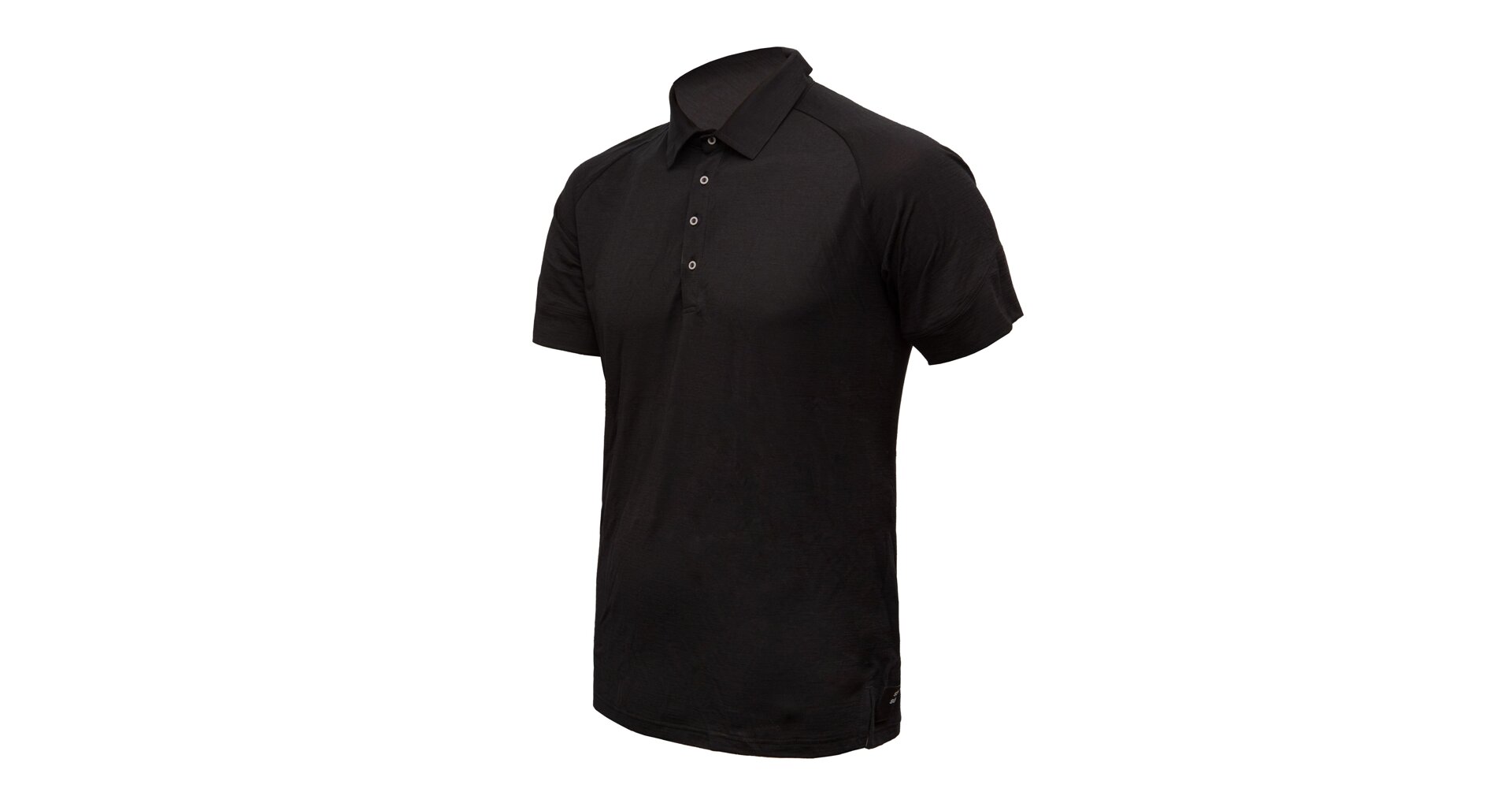 SENSOR MERINO ACTIVE POLO pánské triko kr.rukáv černá Velikost: M