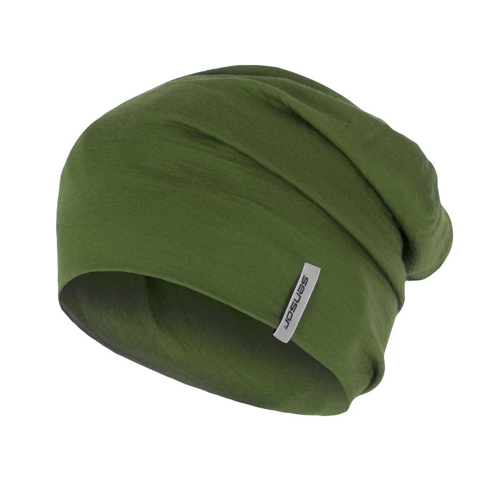 SENSOR ČEPICE MERINO ACTIVE safari green Velikost: L