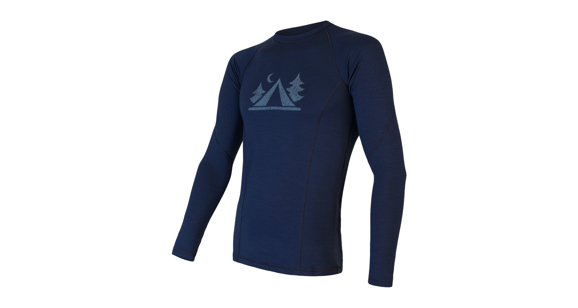 SENSOR MERINO DF CAMP pánské triko dl.rukáv deep blue Velikost: XL