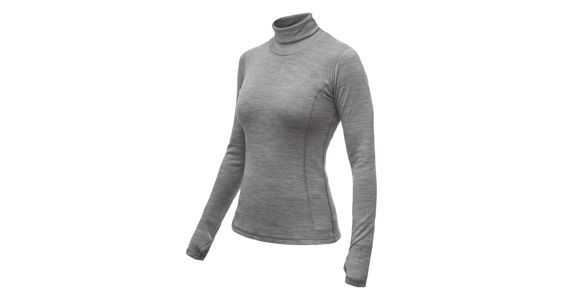 SENSOR MERINO BOLD dámské triko dl.rukáv roll neck cool gray Velikost: L