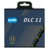 řetěz KMC DLC11 zeleno-černý 118čl. BOX