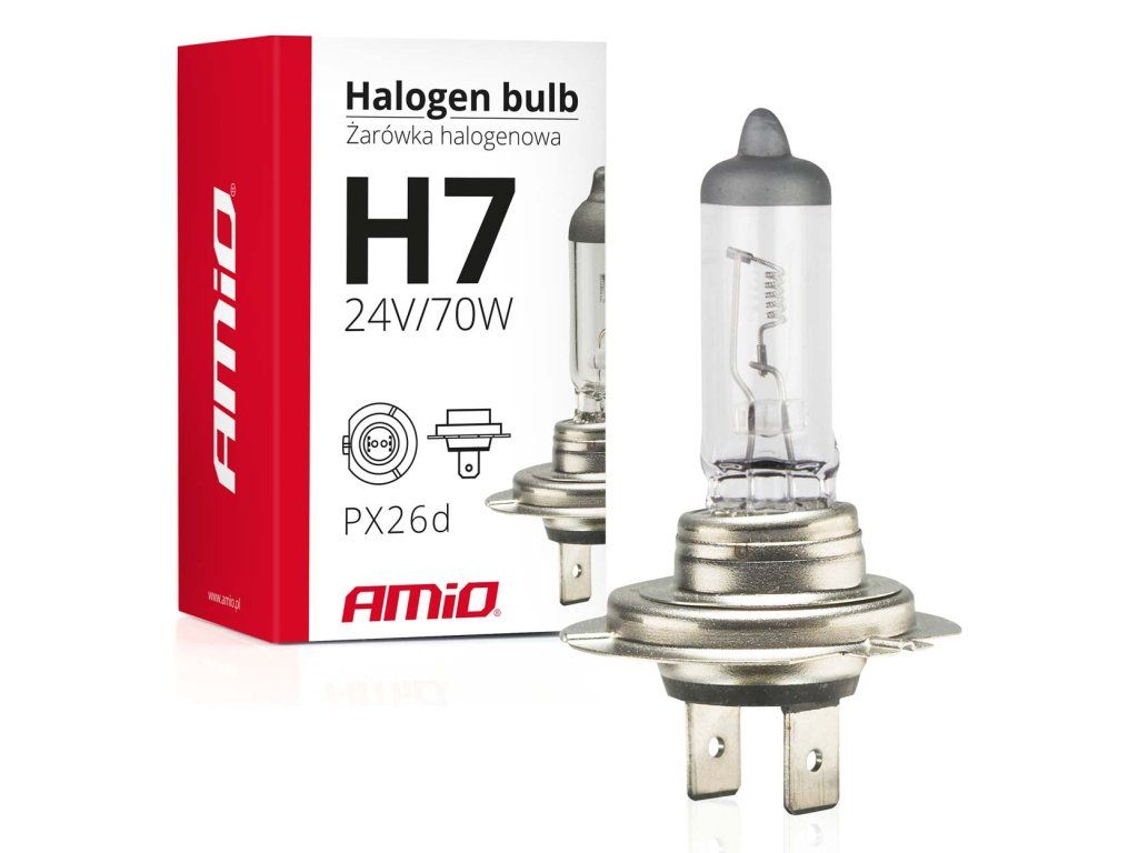 Halogenová žárovka H7 24V 70W UV filter (E8)