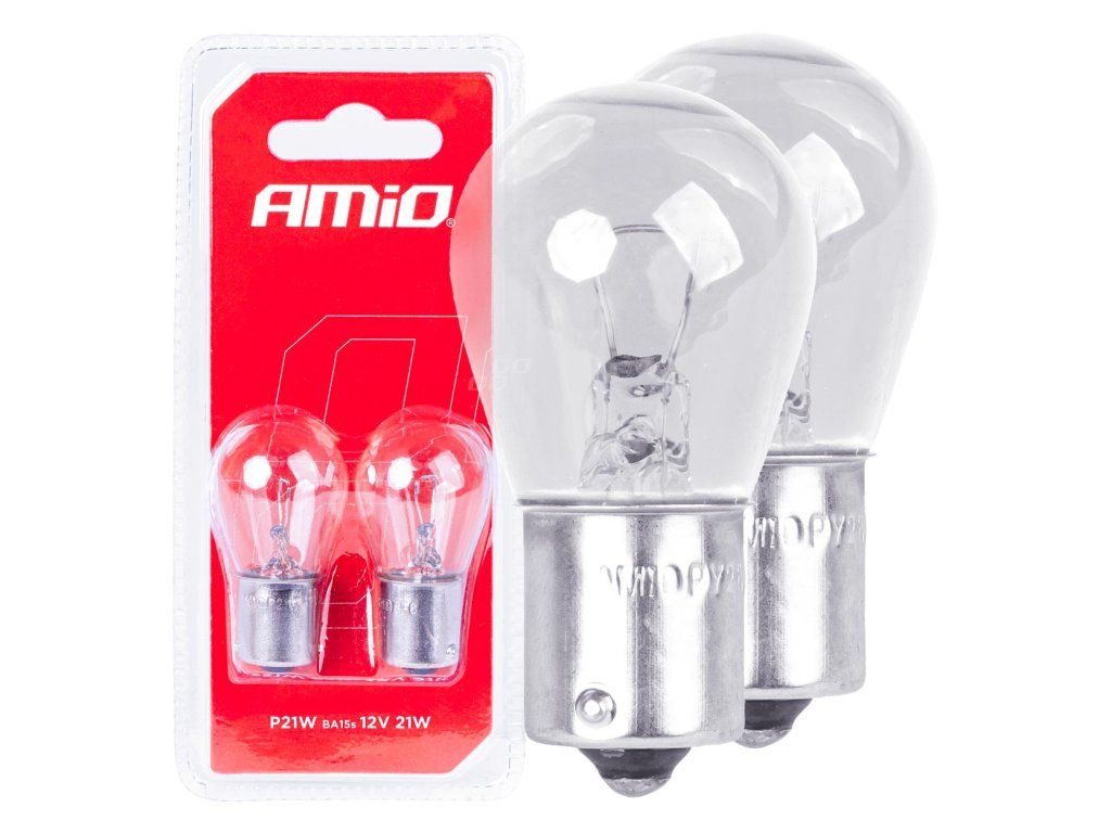 Halogenové žárovky P21W BA15s 12V 2ks blister