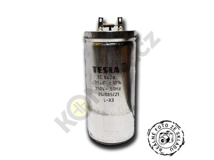 Kondenzátor rozběhový 25uF 250V TC842a
