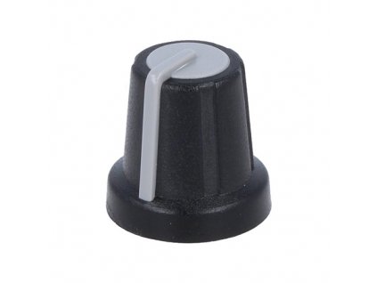 GMN-2GY knoflík miniaturní černo-šedý