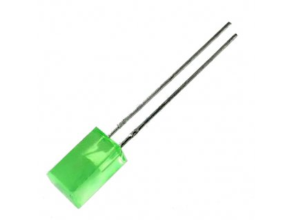 LED 5x5mm zelená 5mcd 110° difuzní