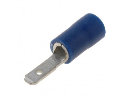 Faston 2,8x0,8mm vidlice límec modrý