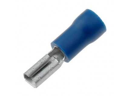 Faston 2,8x0,8mm zásuvka límec modrý