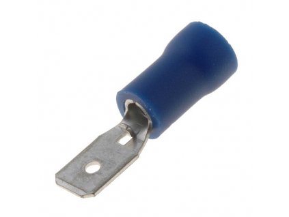 Faston 4,8x0,5mm vidlice límec modrý