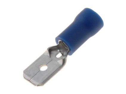 Faston 6,3x0,8mm vidlice límec modrý