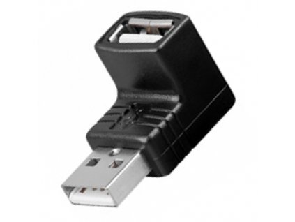 Spojka USB 2.0 A M/F úhlová
