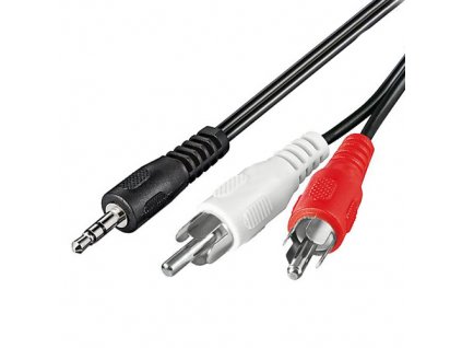 Kabel JACK 3,5mm - 2x CINCH M/M 10m