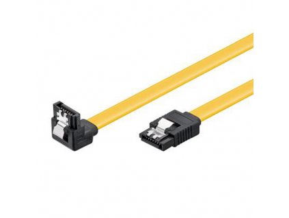 Datový kabel SATA 3.0 6GBs 0,5m úhlový 90°