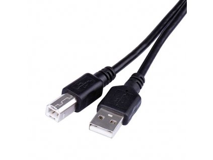 Kabel USB-A 2.0 / USB-B 2.0, 2m, černý