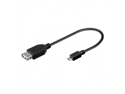 Kabel USB 2.0 A - micro B OTG 20cm