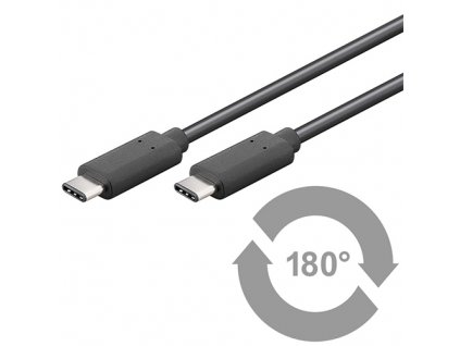 Kabel USB 3.1 - USB 3.1 C-C 0,5m černý