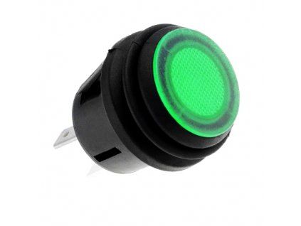 Tlačítkový spínač SPST, OFF-ON, R13-527D2B-02-BG