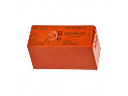 Relé 12V DC, SPDT, 16A, Schrack RT314012