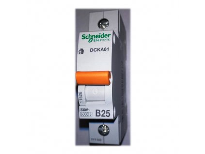 Jistič 1P 25A B 6kA, Schneider DCKA61