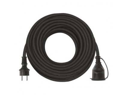 Prodlužovací kabel P01720, spojovací 20m černý 3x1,5mm2