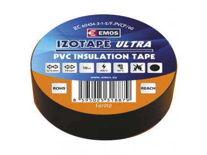 Izolační páska PVC 19mm/10m černá