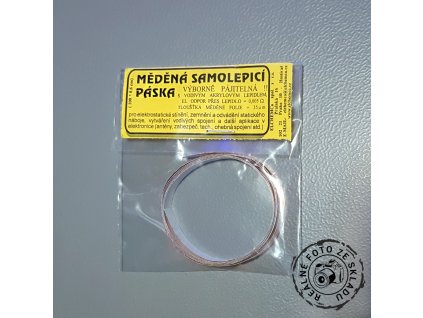 Měděná samolepící páska 25mm (1m)