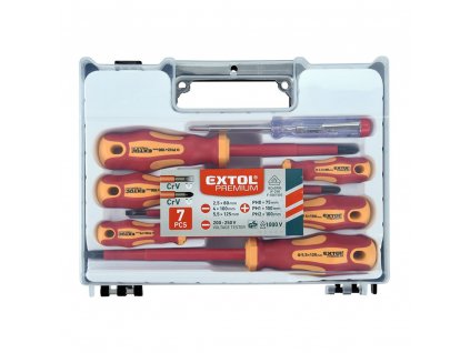 Extol Premium 53087 sada šroubováků pro elektrikáře