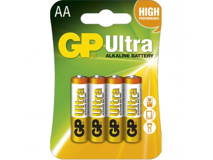 Alkalická baterie AA (LR6) GP Ultra, 4ks