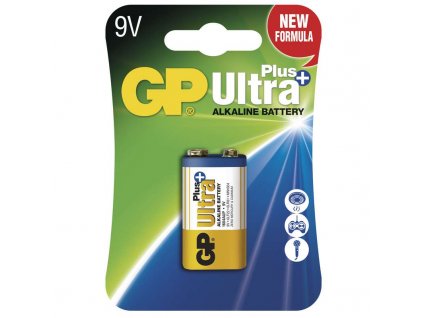 Alkalická baterie GP Ultra Plus 9V (6LR61), 1ks