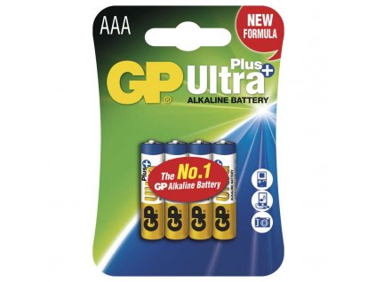 Alkalická baterie AAA (LR03) GP Ultra Plus, 4ks