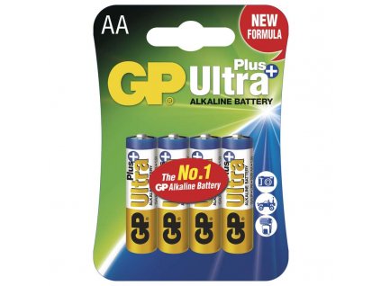 Alkalická baterie AA (LR6) GP Ultra Plus, 4ks