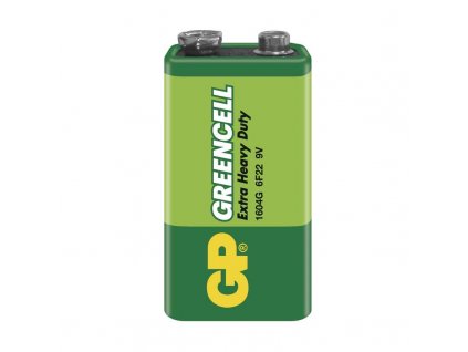 Zinková baterie 9V (6F22) GP Greencell