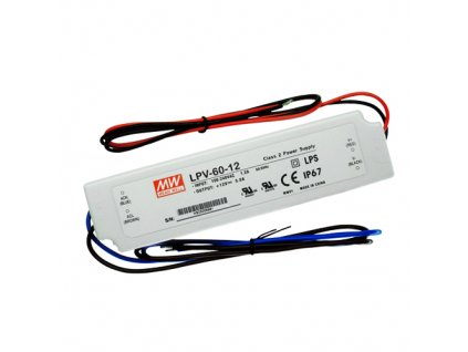 Napájecí zdroj 12VDC 60W IP67 LPV