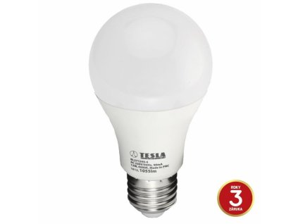 LED žárovka E27 230V 12W 1055lm bílá studená BULB 3