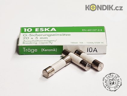 Pojistka ESKA 5x20mm pomalá keramická