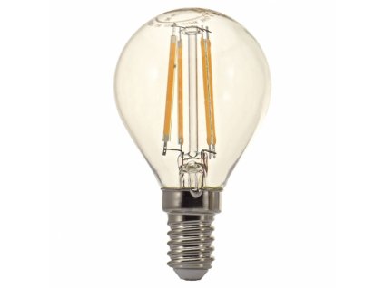 LED žárovka E14 230V 4W 470lm bílá teplá CRYSTAL RETRO miniglobe 2