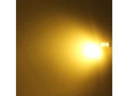 LED dioda 5mm bílá teplá, Hebei 05W580EW3C