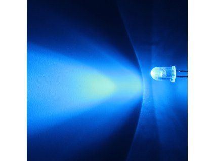 LED dioda 5mm modrá, Hebei 530PB6C