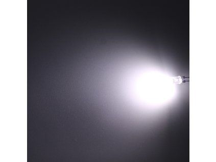 LED dioda 8mm bílá studená, Hebei 05W08EW6C