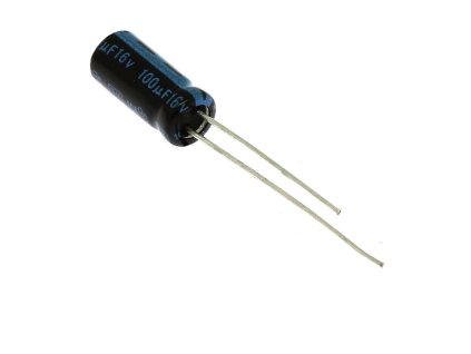 Elektrolytický kondenzátor 100uF/16V 5x11mm RM2 105°C