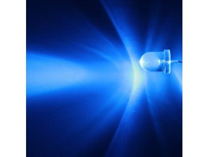 LED dioda 8mm modrá, Hebei 825LB7C