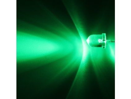 LED dioda 8mm zelená, Hebei 825PG2C