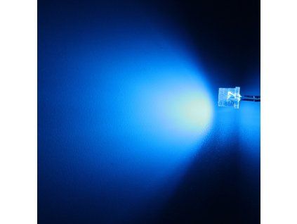 LED dioda 5mm modrá, Hebei 599LB7C