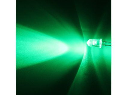 LED dioda 5mm zelená, Hebei 540PG2C