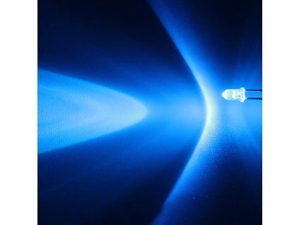 LED dioda 3mm modrá, Hebei 330LB7C